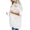 Fur vest - hooded body warmer - jacketJackets