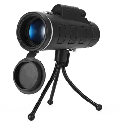 Telescopios40 x 60 telescopio mini monocular HD BAK4 con brújula