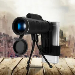 Telescopios40 x 60 telescopio mini monocular HD BAK4 con brújula
