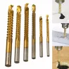 HSS 3 - 8mm titanbelagda borrbitar 6 st