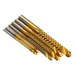HSS 3 - 8mm titanbelagda borrbitar 6 st