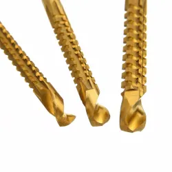 HSS 3 - 8mm titanbelagda borrbitar 6 st