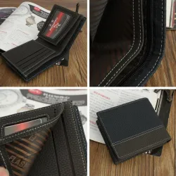 Porte-monnaie en cuir pour hommes