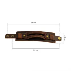 PulserasZapato de cuero doble brazalete de cuerda ancha unisex