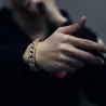 Bracciale in oro / argento con zirconi unisex