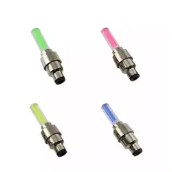 lumière de la valve de roue de vélo LED 2pcs