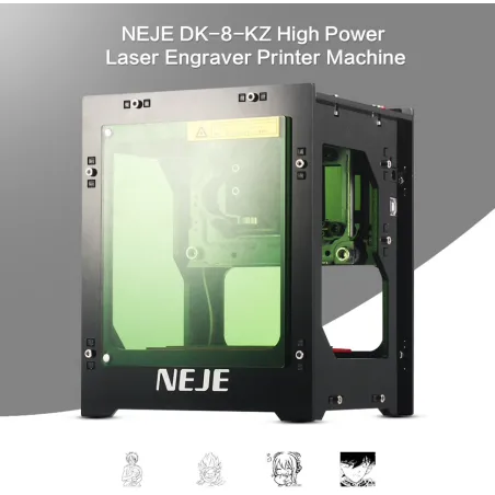 Máquinas de grabadoNEJE DK-8 KZ 1000mW máquina de grabador láser USB