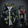 Camouflage veste capuche brise-vent unisexe