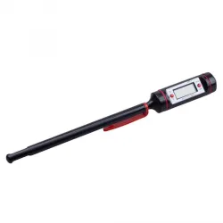 Digital food thermometer - stainless steel - for baking - cooking - meatBakeware