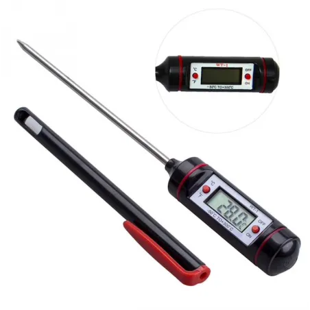 Digital mattermometer - rostfritt stål - för bakning - matlagning - kött