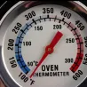 Cozinha de aço inoxidável e padaria - termômetro do forno
