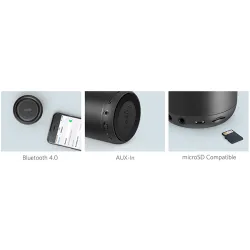 Som de Anker Núcleo Mini - Alto-falante Bluetooth - baixo poderoso - som claro