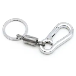 llaverollavero del clip de carabinero de acero inoxidable - llavero