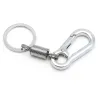 Rostfritt stål karabiner klipp keychain - keyring