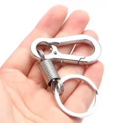 llaverollavero del clip de carabinero de acero inoxidable - llavero