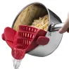 Pot & pan & bowl silicone funnel strainerKitchen