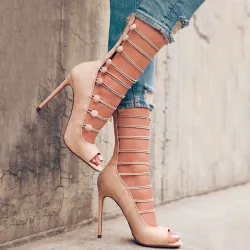 Strappy alto tallone pompe