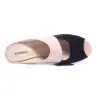 Rhinestones tjock häl flip flops sandaler