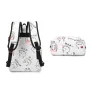 USB-Ladeschule Rucksack Leinwand 3 Stück Set