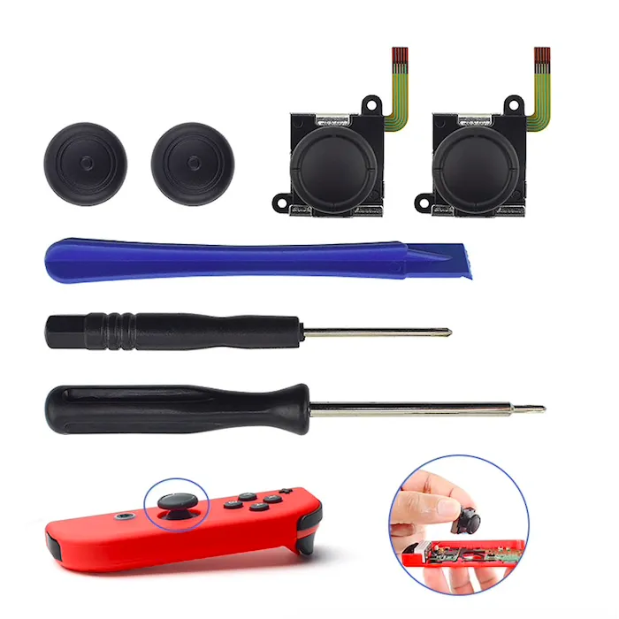 7 in 1 - 3D analog joystick thumb stick replacement - for Nintendo Switch Joy - controller sensor module