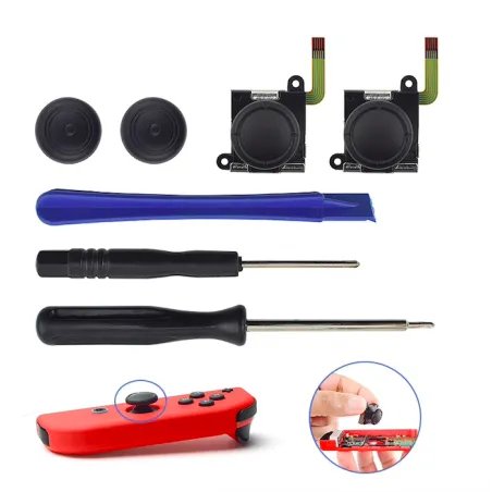 Nintendo Switch7 en 1 - 3D analógico joystick reemplazo de memoria USB - para Nintendo Switch Joy - módulo del sensor del con...
