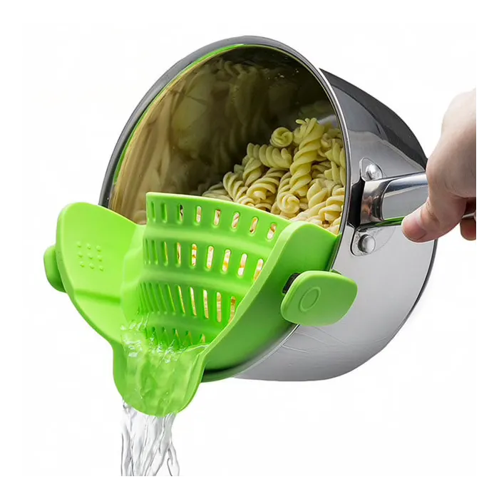 Pot & pan & bowl silicone funnel strainerKitchen