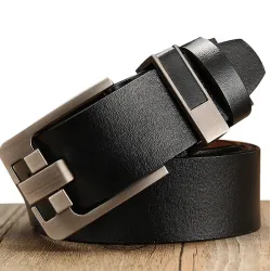 Todellinen nahkavyö pin buckle
