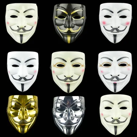 Vendetta-puolueen halloween-kasvonaamio