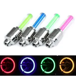 LED cykelhjul däck ventil ljus 2pcs