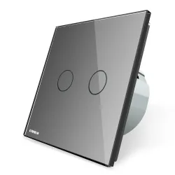 220 - 250V vägg kristallglas touch switch panel