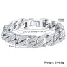Bracciale in oro / argento con zirconi unisex