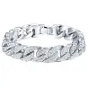 Bracciale in oro / argento con zirconi unisex
