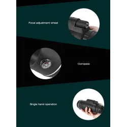 40 x 60 BAK4 HD mini monocular telescope with compass