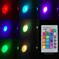 E14 - E27 RGB LED 3W couleur lampe modifiable avec télécommande