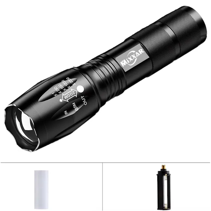 Torcia zoomabile della torcia LED portatile