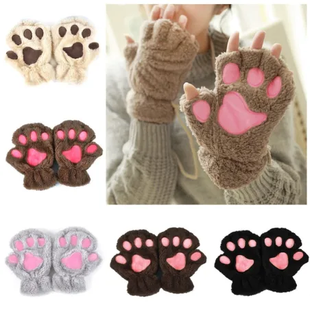 GuantesMitones de pata de oso - guantes sin dedos