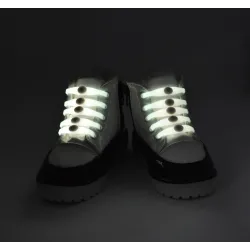 Silicone light up LED luminous shoelaces 12 pcs set