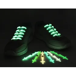 ZapatosLigero de silicona iluminado LED cordones 12 piezas conjunto