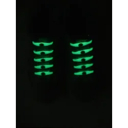 Silicone light up LED luminous shoelaces 12 pcs set