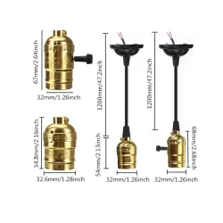 Accesorios de iluminaciónE27 Soporte de base de lámpara retro Edison