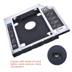 Universal Aluminum SATA HDD Caddy 12,7 mm:n kassakaappi, optinen lahti