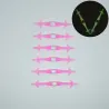 Silicone light up LED luminous shoelaces 12 pcs set