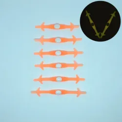 Silicone light up LED luminous shoelaces 12 pcs set