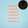 Silicone light up LED luminous shoelaces 12 pcs set