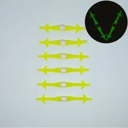 Silicone light up LED luminous shoelaces 12 pcs set
