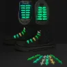 ZapatosLigero de silicona iluminado LED cordones 12 piezas conjunto