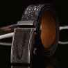 Genuine leather crocodile design belt