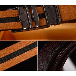 Echtes Leder Krokodil Design Gürtel