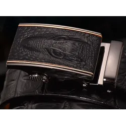 Echtes Leder Krokodil Design Gürtel