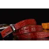 Genuine leather crocodile design belt